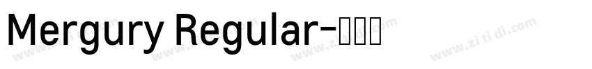Mergury Regular字体转换